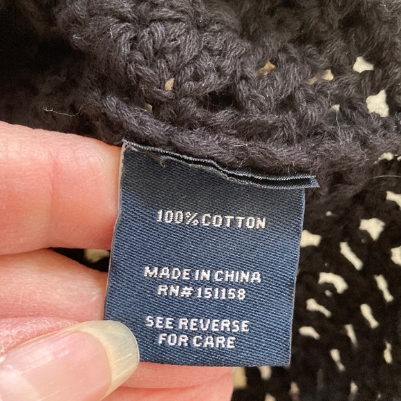 525 America Black Crochet Knit Top - Picture 4 of 8